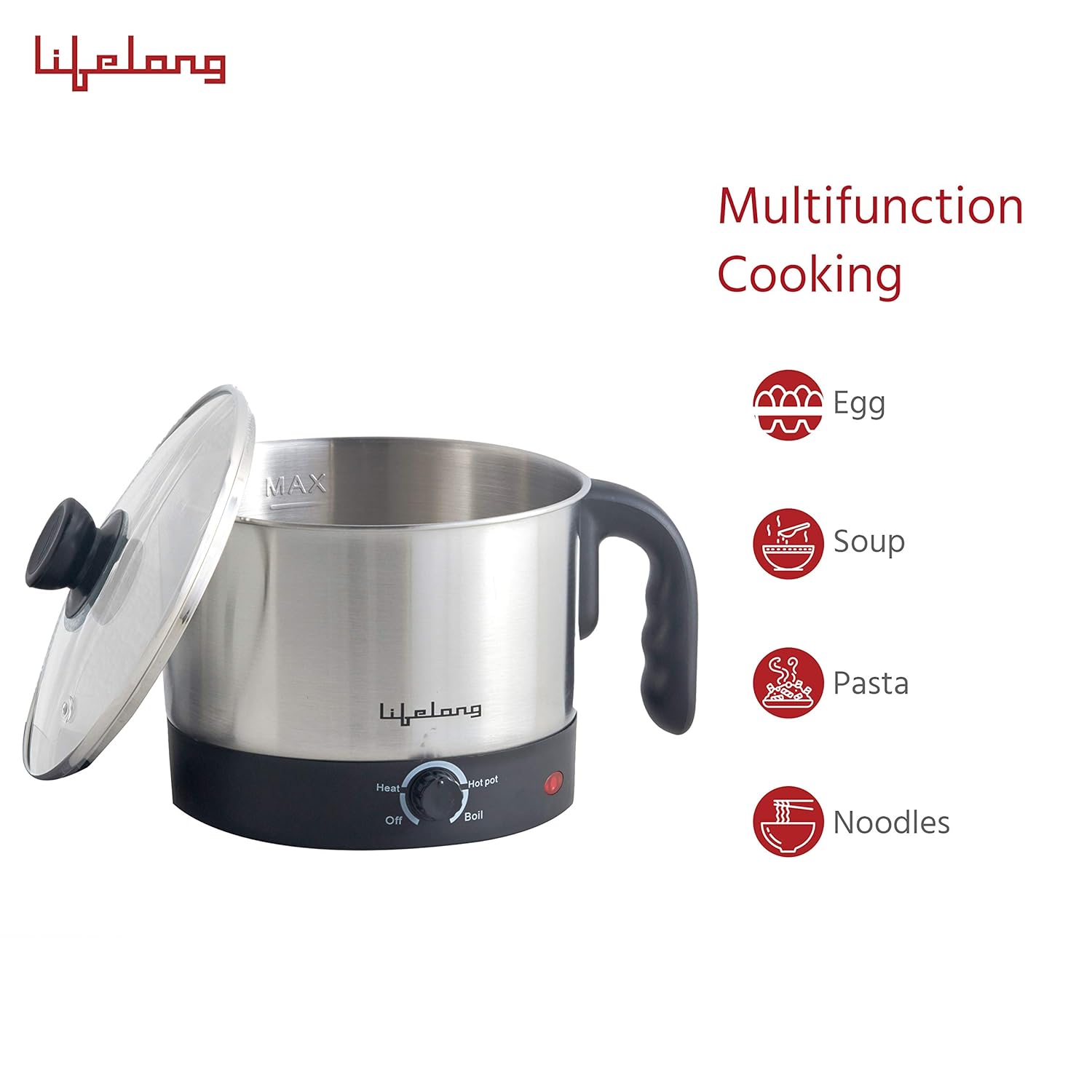 Lifelong Multifunction Cooker/Kettle 1.5 litres LLMC01